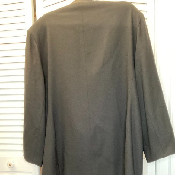 Oleg Cassini women wool black jacket, six rhinesto - Picture 2 of 9